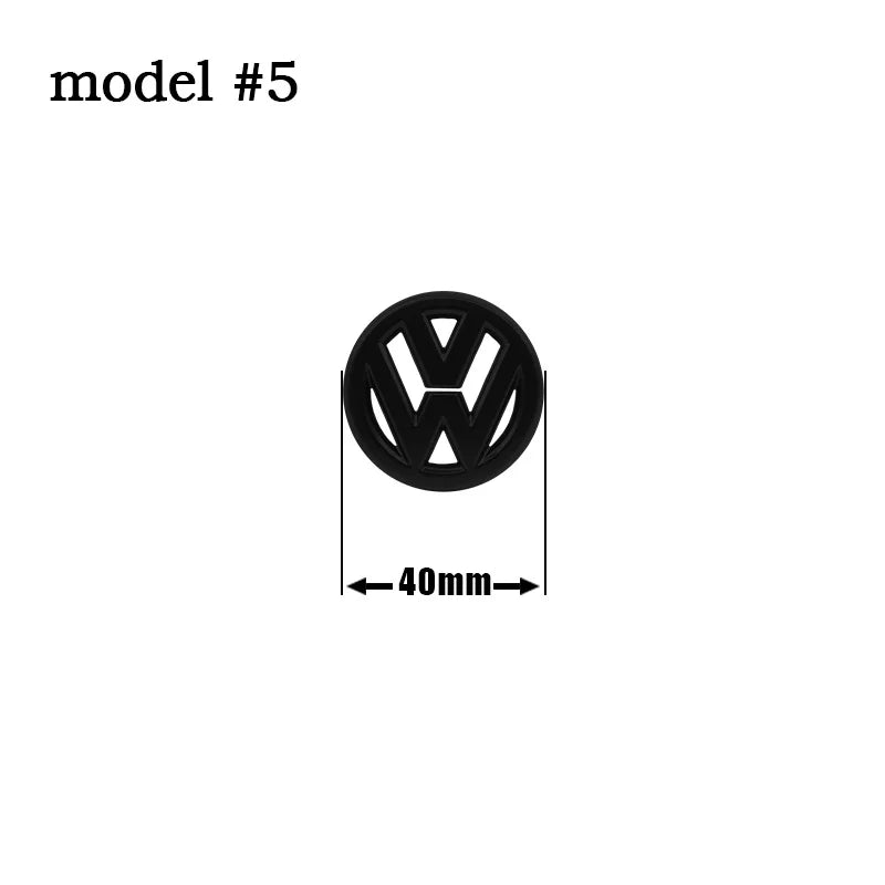 Autocollant emblème de volant de voiture ABS 40mm 61mm, pour Volkswagen VW GTI Polo Golf Caddy Jetta Sharan Passat Logo Badge accessoires