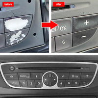 Autocollants de réparation de boutons Audio de voiture, autocollants, accessoires 16 touches pour Twingo Renault Clio et Megane 2009 – 2011