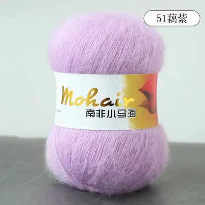 Fil de laine Mohair d'alpaga en peluche pour fil à tricoter, écharpe de pull 40 grammes/boule, fils épais de Lanas doux et chaud gonflés
