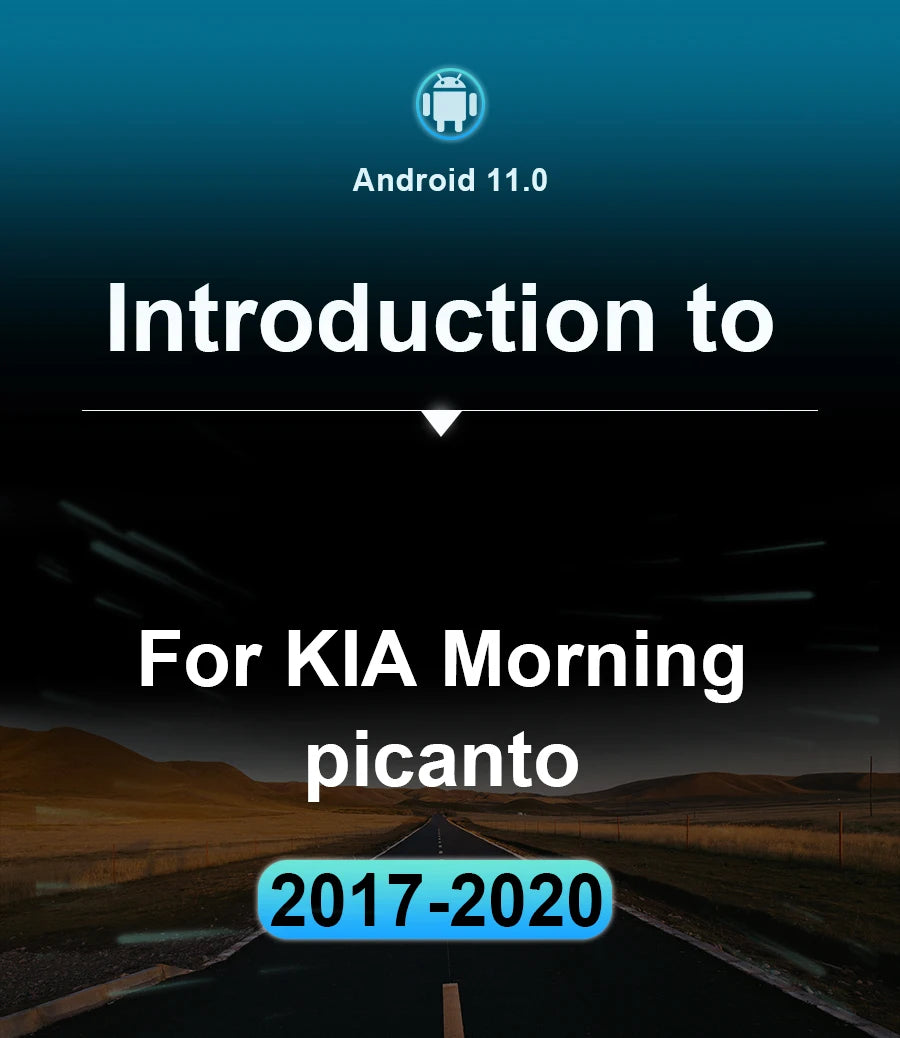 QSZN pour KIA Picanto Morning 3 JA 2018 - 2019 Android 13 autoradio lecteur vidéo multimédia CarPlay Auto 4G GPS Navigation stéréo