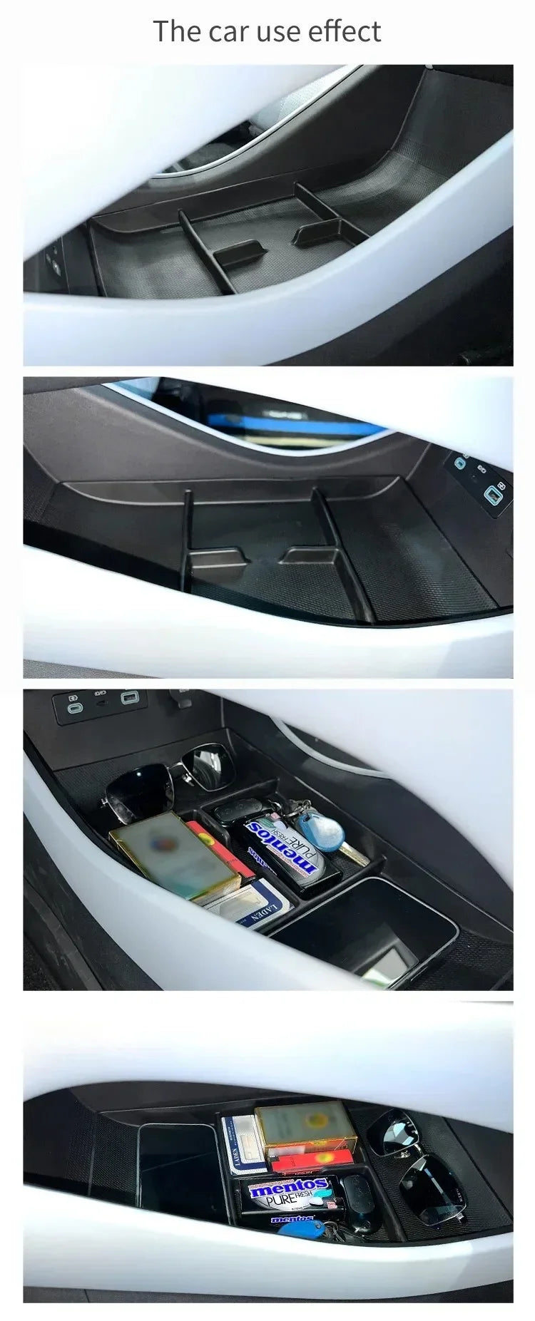 Accoudoir Central pour BYD Seal EV, boîte de rangement de couche inférieure, plateau de Console centrale de voiture en TPE, organisateur d'accessoires