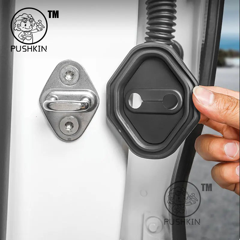 Couvercle de protection de serrure de porte de voiture en Silicone, Anti-Collision, tampon absorbant les chocs, accessoires pour ZEEKR 9X 2025 2026