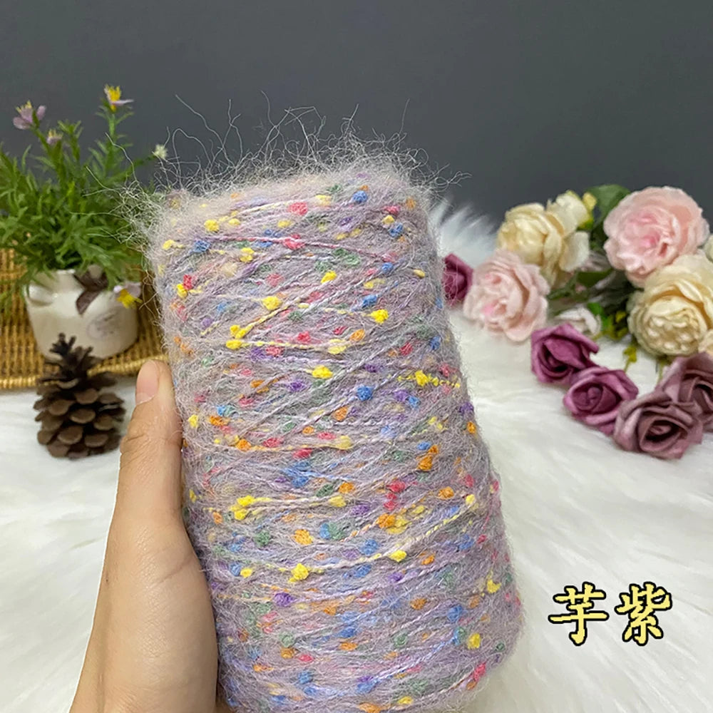 250G/groupe bonbons haricots Mohair doux moyen épais laine tricot écharpe pull automne et hiver à la main laine fil Crochet fil