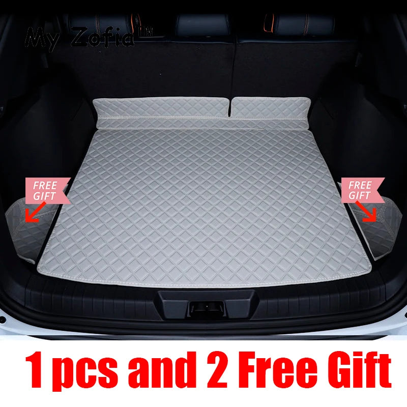 Pour BYD Seal U Sealion 6 2023 2024 2025 boîte de rangement arrière de voiture en cuir tapis de coffre tapis de protection inférieur étanche décor de voiture