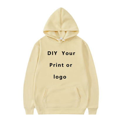 Votre propre Design marque Logo/image personnalisée partout hommes femmes sweat à capuche bricolage sweat à capuche décontracté à la mode nouveau