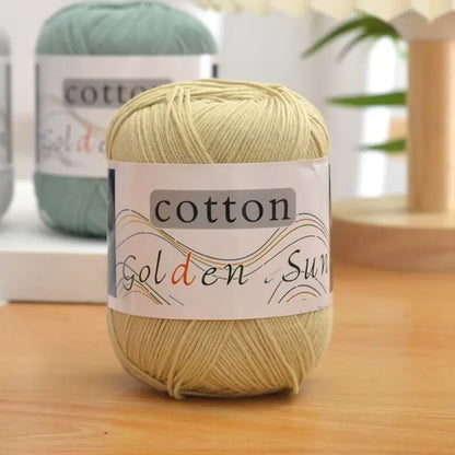 200 g de fil de coton pur 100 %, fil au crochet moyen-fin, fait à la main pour tricoter des pulls, des gilets, des chapeaux et des petites couvertures. Fil de coton moyen-fin, 1 pièce = 4 pièces = 200 grammes