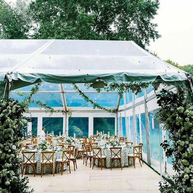 Tente de mariage d'événement robuste extérieure de luxe pour 100 150 200 300 500 1000 personnes grande tente