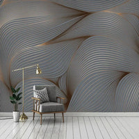 Papier peint 3D personnalisé, Art moderne, lignes abstraites rétro, peinture murale Photo, salon, TV, canapé, revêtement Mural de fond