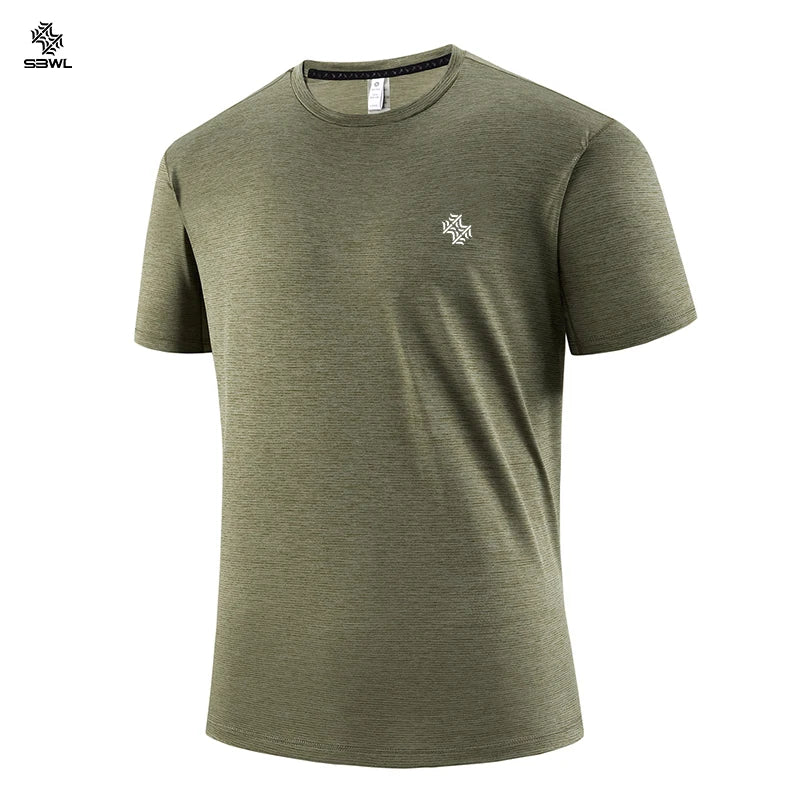 SBWL 2025 nouvel été haute qualité sports de plein air et fitness intérieur T-shirt à séchage rapide, mode et décontracté à manches courtes hauts