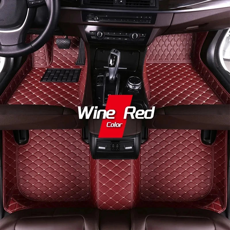 Tapis de sol de voiture en cuir sur mesure pour HYUNDAI, tapis, tapis, repose-pieds, accessoires, détails intérieurs, coupé Genesis, Fête 20, Fête 25, Fête 35