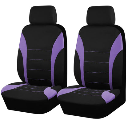 Housses de siège de voiture universelles en tissu Polyester, adaptées à la plupart des voitures, Suv, camion, avec Airbag, accessoires de voiture compatibles, housse de siège intérieur