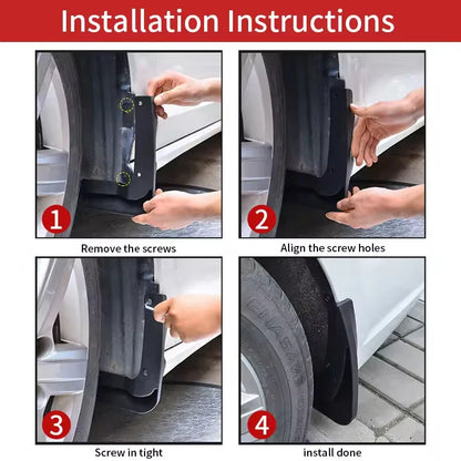 Garde-boue de pneu Automobiles, 4 pièces, étanche, empêche les éclaboussures de boue, accessoires de garniture de garde-boue de voiture pour Haval H6 2024 – 2025