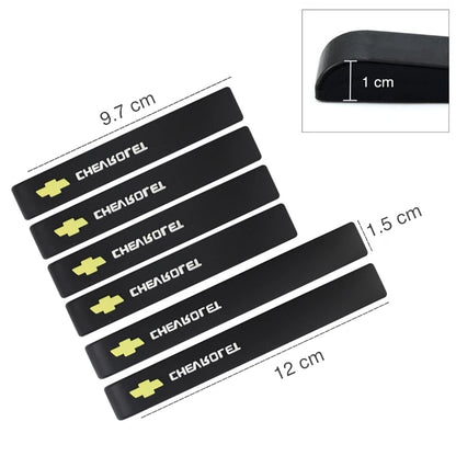 Bande autocollante en caoutchouc pour porte de voiture, 6 pièces, protection Anti-Collision pour Chevrolet Corvette Montana TrailBlazer Silverado Traverse Cruze