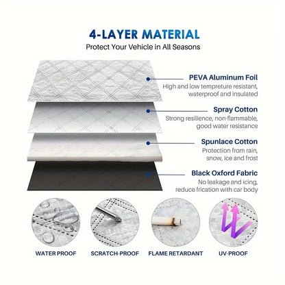 Juste de pare-brise avant de voiture pour SUV, pare-soleil coupe-vent, neige, ultra optique, protection, été, hiver, qualité