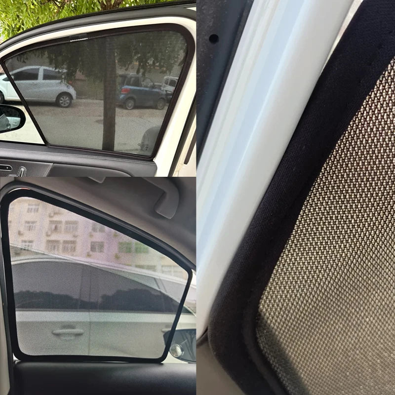 Visière de voiture en maille pour Geely Lynk & Co 02 MK2 Z20 E335 2024 ~ 2026, pare-soleil magnétique en maille, rideaux, accessoires automobiles