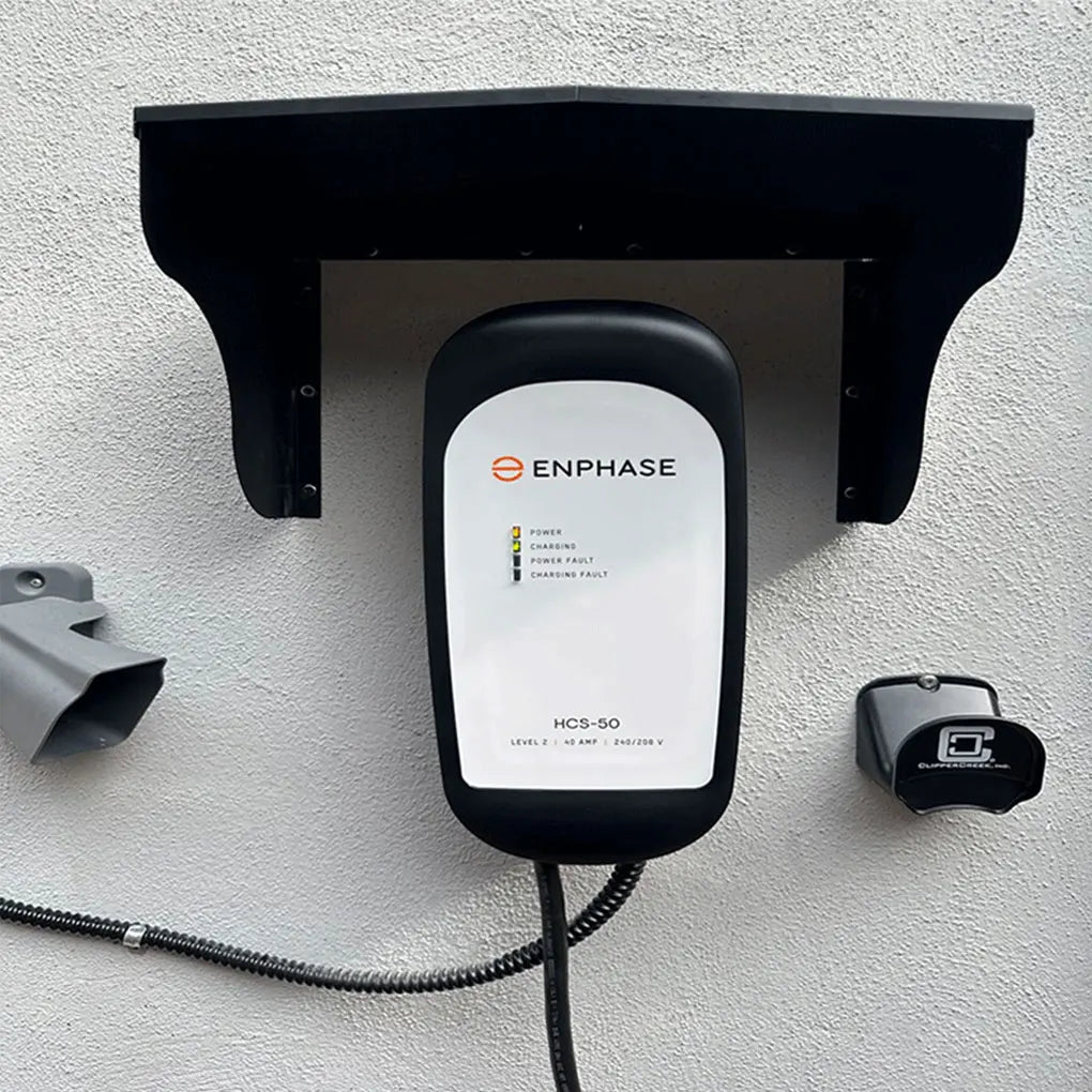 Boîte murale de voiture, poteau de chargement, couverture de vent et de pluie, Kit de toit de protection pour poteau de charge mural pour la plupart des boîtes de chargement Standard