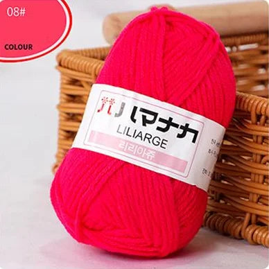 Fil de laine à tricoter en coton doux et doux pour bébé, fil de velours en fibres épaisses, fil de laine à tricoter à la main pour pull de bricolage