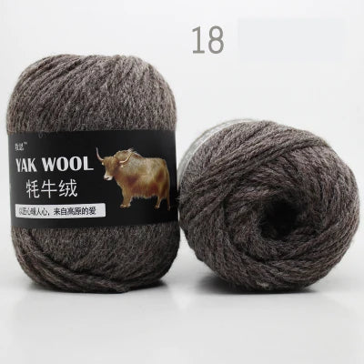 Fil épais de laine de cachemire Yak pour tricoter, écharpe de pull au Crochet, fil de laine mélangée mérinos tricoté de haute qualité