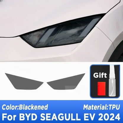 Film de protection des phares extérieurs pour BYD Seagull EV 2024, TPU PPF anti-rayures, accessoires de réparation pour véhicule électrique