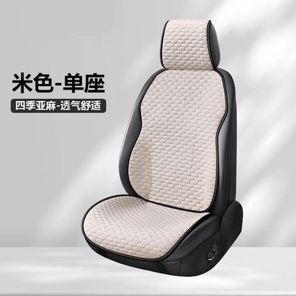 Housse de siège de voiture universelle quatre saisons, coussin de siège confortable et respirant en soie glacée pour sièges de voiture, Protection Stable
