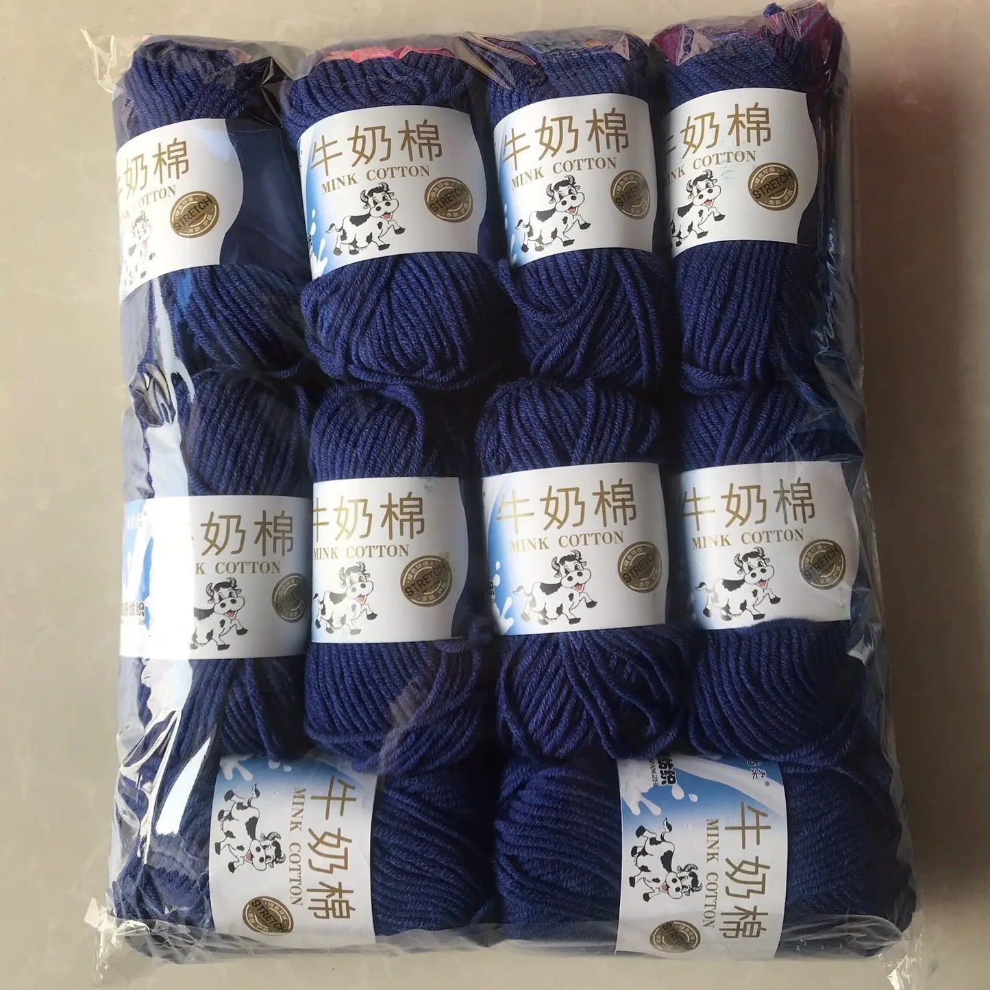 Fil de laine et de coton au lait, 500g, fil au Crochet pour écharpe tricotée à la main, pull, sacs de poupées, bricolage, fournitures de tricot au Crochet, 10 pièces/lot