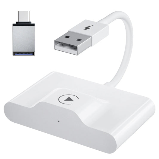 Adaptateur CarPlay sans fil IOS ou Android Auto sans fil 5G WiFi type-c USB Plug Play CarPlay sans fil