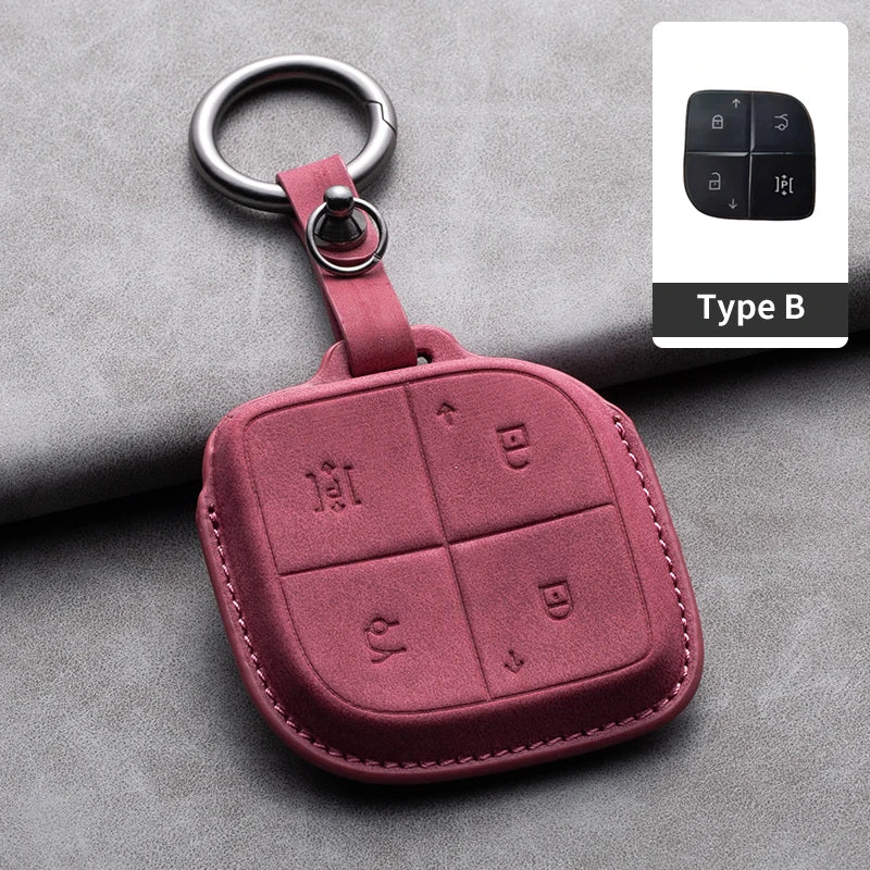 Convient pour LYNK & CO 08 2022 2023 2024 housse de clé télécommande intelligente de voiture en cuir coque de Protection de clé de voiture accessoires de décoration