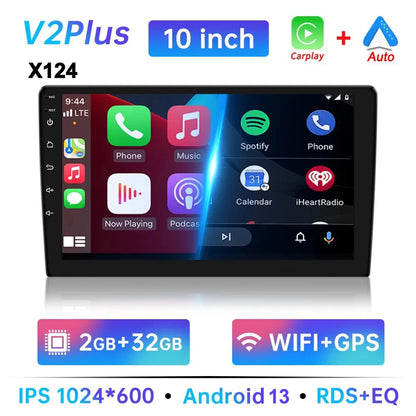 7/9/10 pouces universel Android 13 Autoradio 64G Autoradio android 2 Din autoradio GPS BT Central multimédia systèmes de voiture intelligente