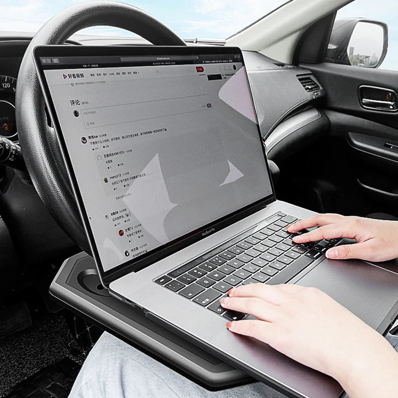 Table de voiture Portable universelle, volant, manger du travail, boisson, café, plateau porte-articles, ordinateur Portable, support de bureau, siège