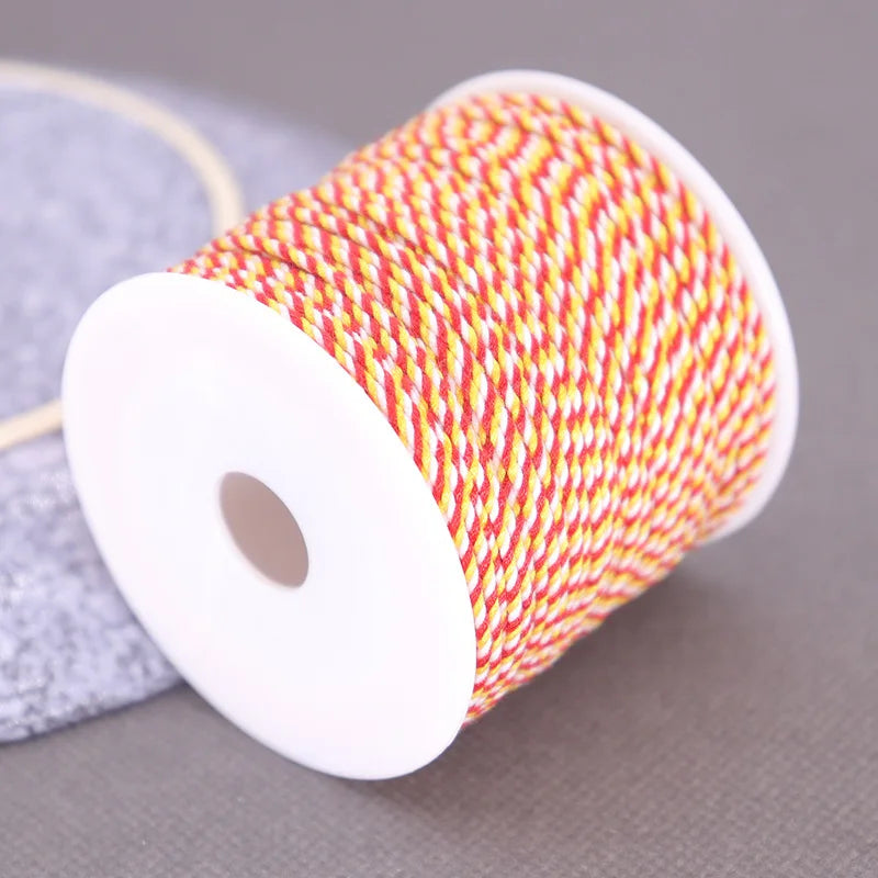 Corde de coton pour macramé, ficelle, ficelle, fil, artisanat, couture, tentures murales faites à la main, bohème, fête de mariage, décoration d'intérieur, 1.2mm, 37m