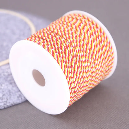 Corde de coton pour macramé, ficelle, ficelle, fil, artisanat, couture, tentures murales faites à la main, bohème, fête de mariage, décoration d'intérieur, 1.2mm, 37m