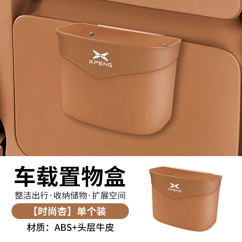 Boîte de rangement ABS pour voiture Xpeng G9 G6 G3 P7 P5 X9, poubelle de voiture, boîte de rangement multifonctionnelle, moulage intégré