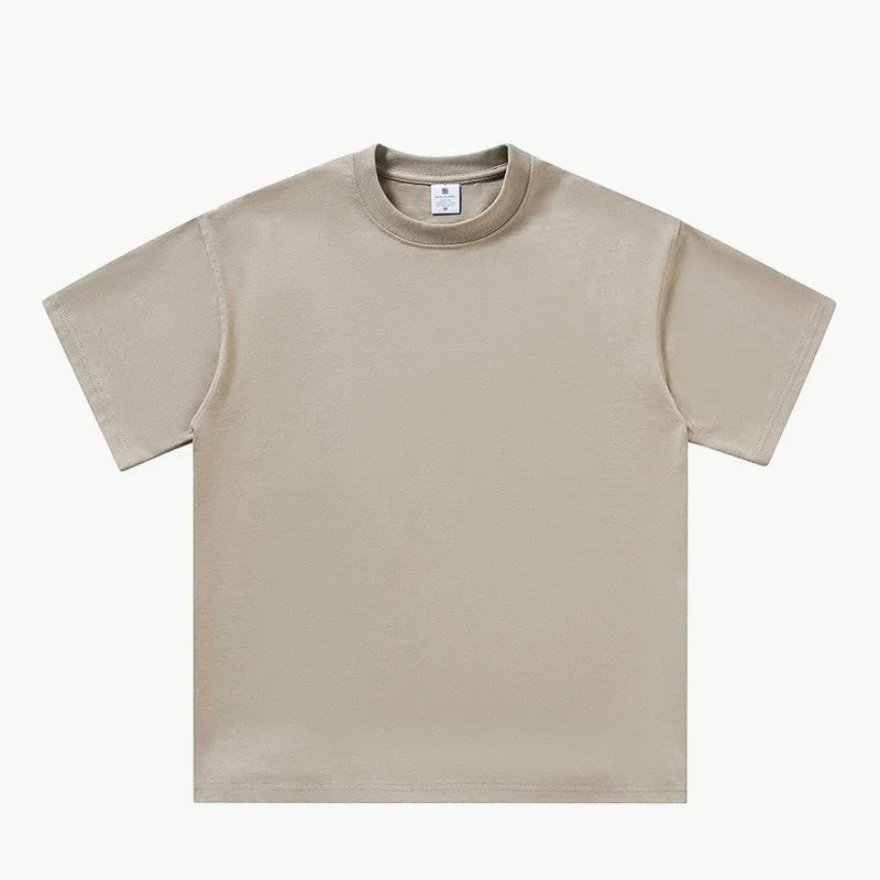 2025 été hommes et femmes T-shirt coton solide t-shirts surdimensionné à manches courtes T-shirt mode doux blanc noir T-shirt vêtements hauts