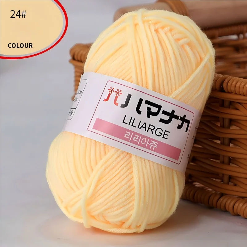 Fil à tricoter en coton doux et épais pour bébé, fil de velours en fibres épaisses pour tricot à la main, fil à crocheter pour pull DIY