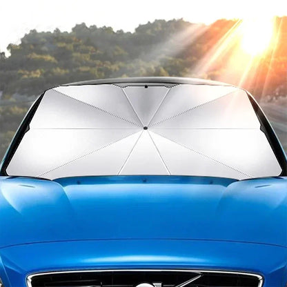 Pare-soleil avant de voiture 2025, pare-soleil de voiture pliable, pare-soleil de parapluie de voiture pour la protection et l'isolation UV, pare-soleil de parapluie avant