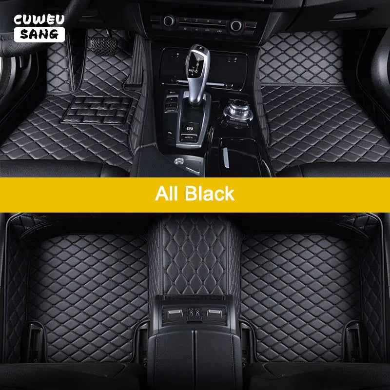 CUWEUSANG tapis de sol de voiture personnalisé pour BYD Atto 3 joint de dauphin F0 F3 F6 E6 G3 G6 S6 chanson Qin Auto tapis pied Coche accessoire