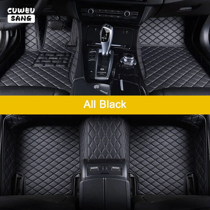 CUWEUSANG tapis de sol de voiture personnalisé pour BYD Atto 3 joint de dauphin F0 F3 F6 E6 G3 G6 S6 chanson Qin Auto tapis pied Coche accessoire