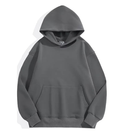 500GSM poids lourd mode hommes sweats à capuche nouveau automne hiver décontracté épais coton hommes haut couleur unie sweat à capuche mâle