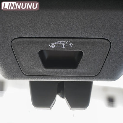 LINNUNU couvercle de commutateur de déverrouillage du couvercle du coffre adapté pour Lynk & co 01 bouton de coffre interne trappe arrière serrure hayon hayon hayon poignée de verrouillage