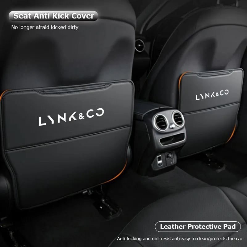 Tapis de protection Anti-coup de pied pour dossier de siège de voiture, accessoires pour LYNK & CO 01 08 02 03 Phev 03 + 05 06 09 07 PHEV 09 MHEV