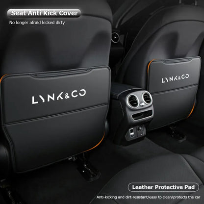 Tapis de protection Anti-coup de pied pour dossier de siège de voiture, accessoires pour LYNK & CO 01 08 02 03 Phev 03 + 05 06 09 07 PHEV 09 MHEV