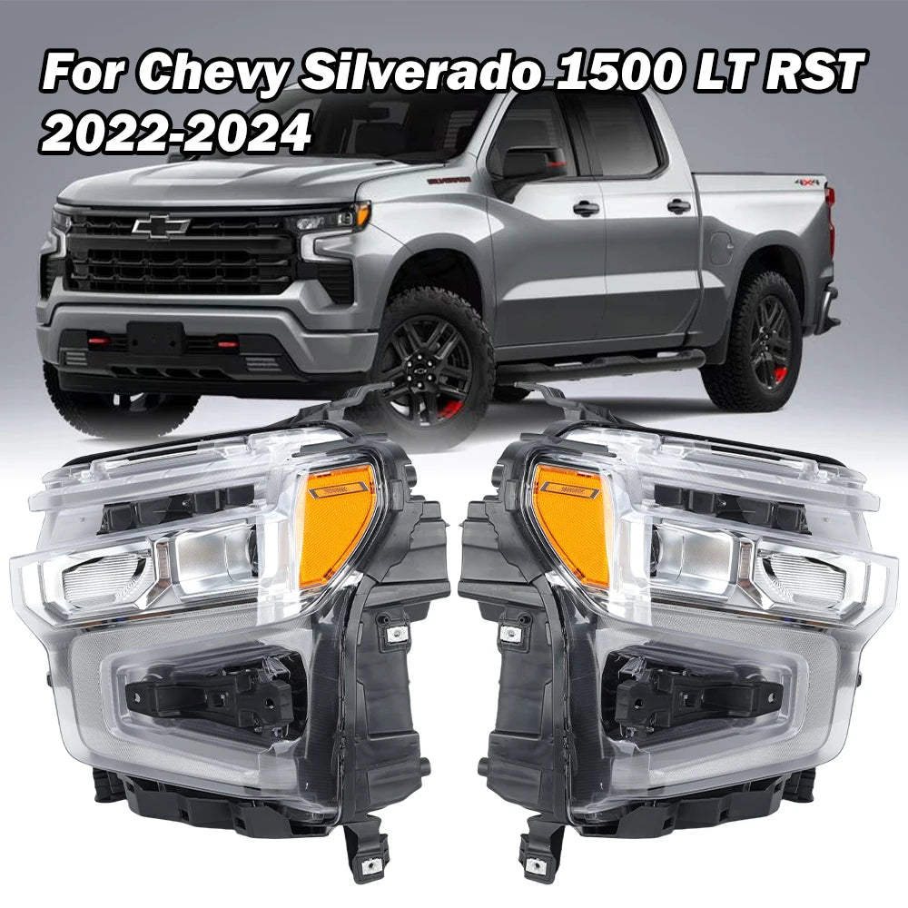 Lampe de sauna pour Chevrolet Silverado 1500 LT RST 2022 2023 2024, lampe frontale DRL, accessoires de voiture non convaincus, 1 pièce