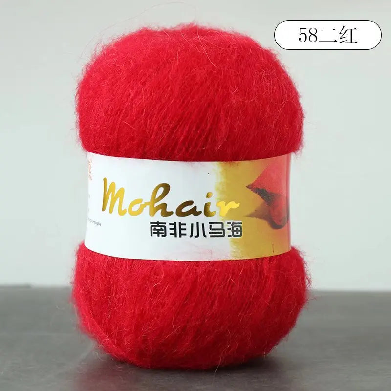 Fil de laine Mohair d'alpaga en peluche pour fil à tricoter, écharpe de pull 40 grammes/boule, fils épais de Lanas doux et chaud gonflés