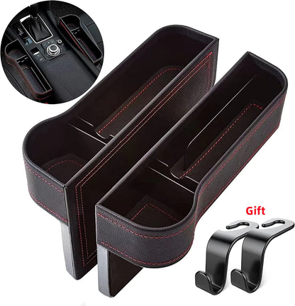 Gestionnaire multifonctionnel de remplissage d'écart de siège de voiture, cuir, boîte de rangement, accessoires automobiles
