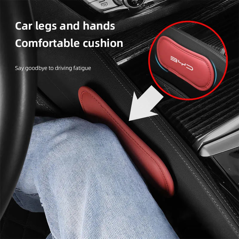 Coussinets de repose-genoux pour intérieur de voiture, coussin en cuir pour BYD Tang U8