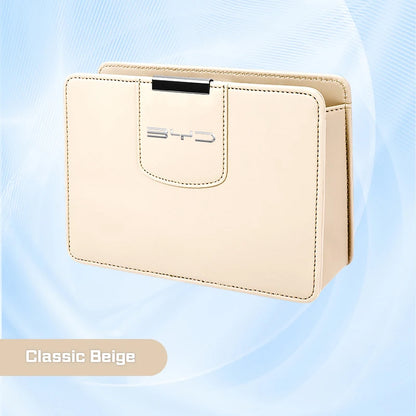 Pour BYD Song Plus Yuan Pro Tang EV F0 F3 joint u DMi Han Qin dauphin voiture boîte de rangement en cuir porte poubelle siège arrière sac poubelle
