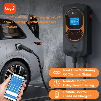 Fey123-Chargeur de voiture EVSE Wallbox Vope2 pour véhicule électrique, station de charge triphasée, câble 32A, 7,6 kW, 11kW, 22kW