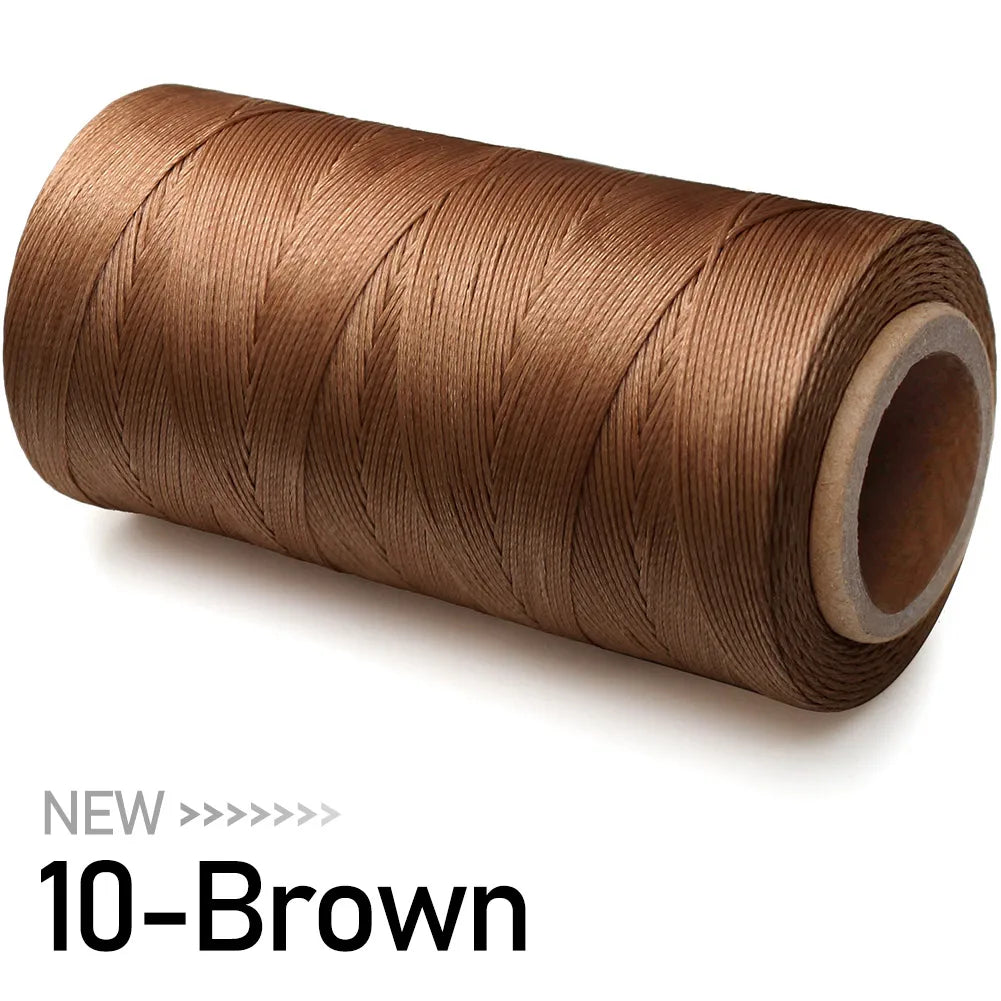 Grand rouleau de fil ciré pour couture du cuir, 0.8mm, 270M, pour la couture à la main, bricolage et matériel de reliure, accessoires, corde tissée 150D