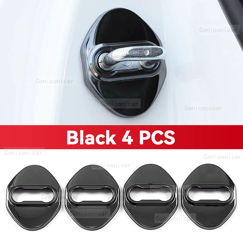 Couvercle de boucle de serrure de porte de voiture, couvercle antirouille, décoration, accessoires de Protection en acier inoxydable pour ZEEKR 7X EV 2025 2026