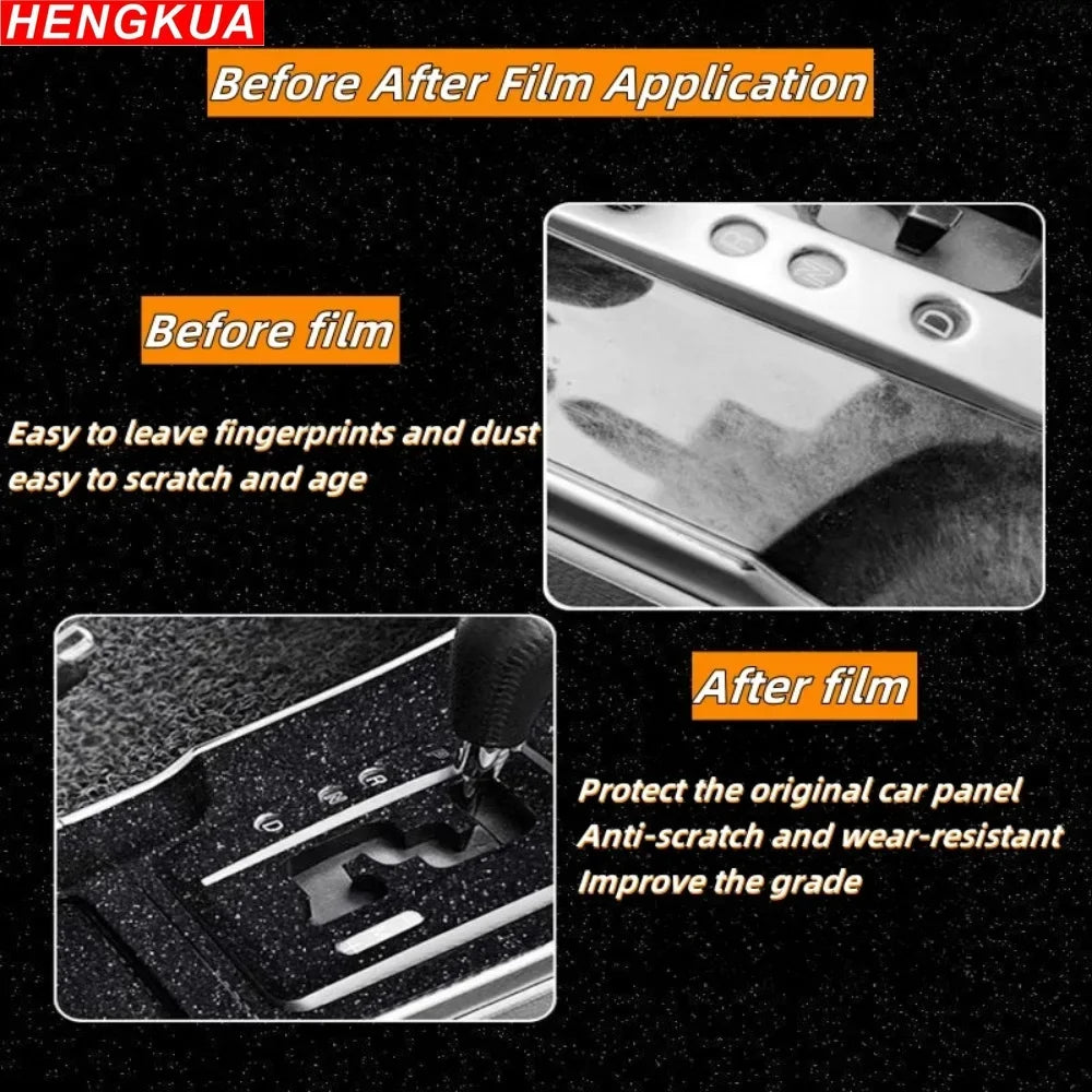 Film de protection d'écran pour tableau de bord et console centrale, effet ciel étoilé, pour accessoires de voiture BYD Qin L 2024, modification intérieure
